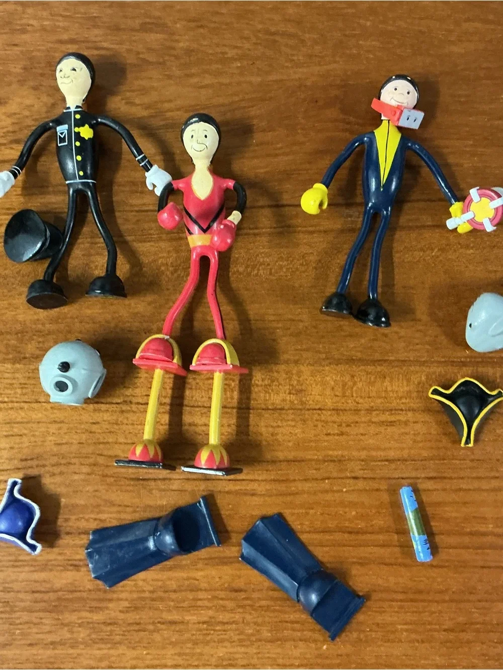 VTG Lot of 15 Character Dynamics Ltd CD Bendable Figures 1970s 1980s Toys Retro